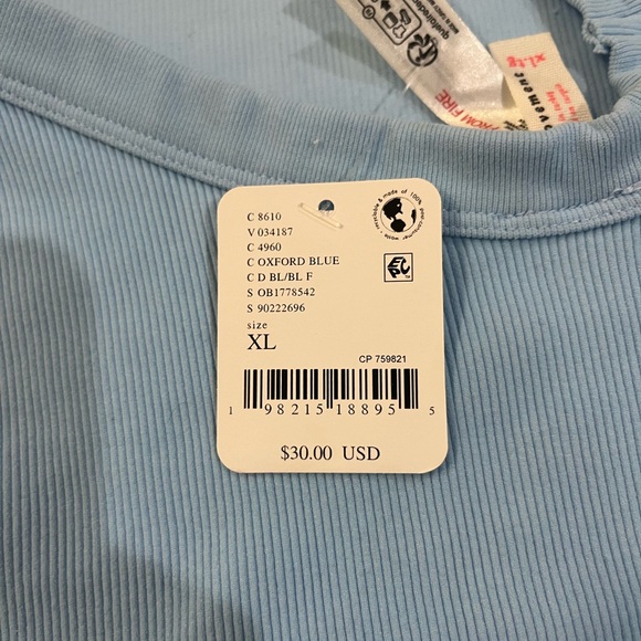 Free People blue tank top - Picture 3 of 3